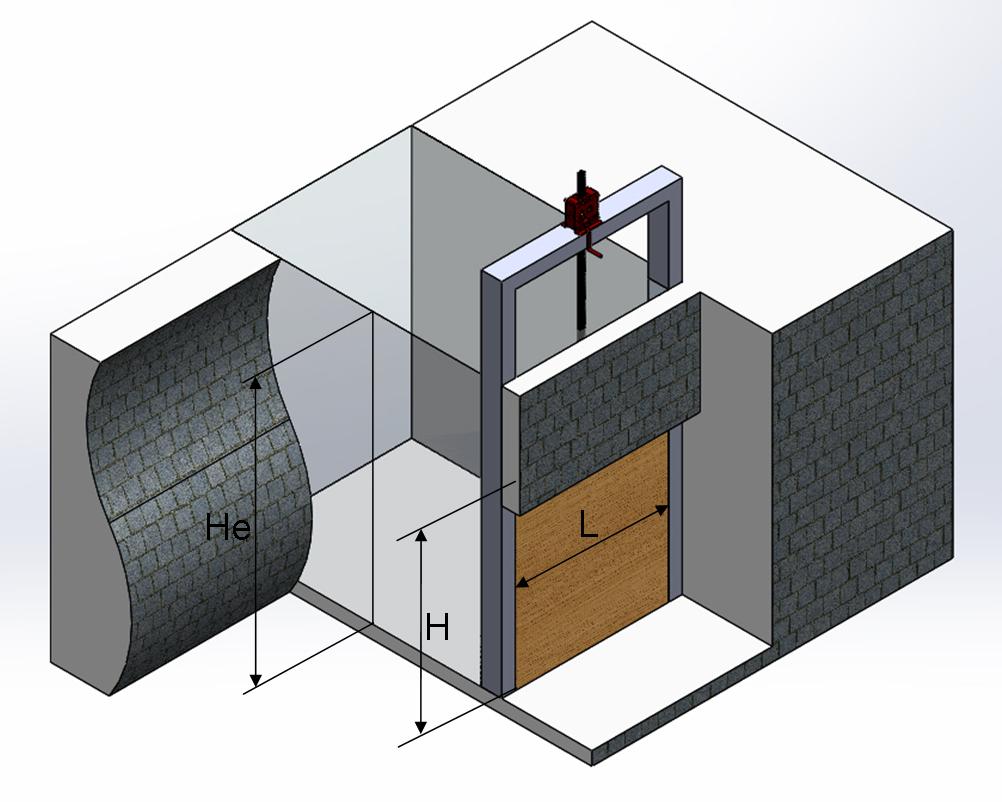 Vanne noyée en amont sans contrepression aval